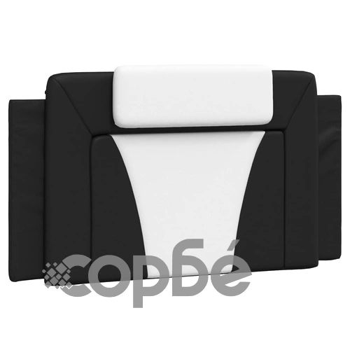 Рамка за легло с LED осветление черно и бяло 100x200см еко кожа ➤ топ цена ➤ sorbe.bg
