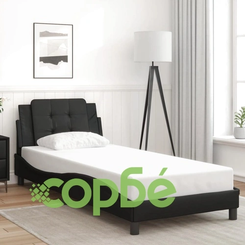 Рамка за легло с LED осветление черна 80x200 см изкуствена кожа ➤ топ цена ➤ sorbe.bg