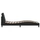 Рамка за легло с LED осветление черна 90x200 см изкуствена кожа
