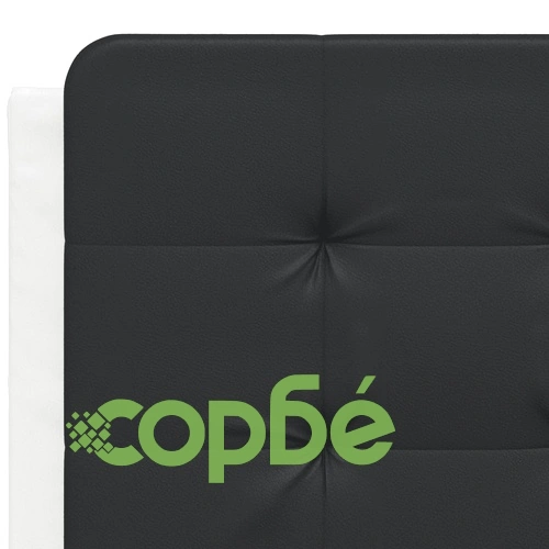 Рамка за легло с LED осветление бяло и черно 120x200см еко кожа ➤ топ цена ➤ sorbe.bg