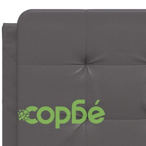 Рамка за легло LED осветление сива 140x190 см изкуствена кожа ➤ топ цена ➤ sorbe.bg