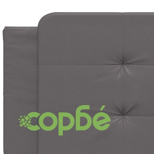 Рамка за легло с LED осветление сива 200x200 см изкуствена кожа ➤ топ цена ➤ sorbe.bg