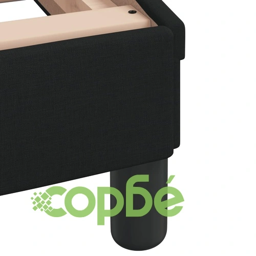 Рамка за легло с LED осветление, черна, 90x190 см, плат ➤ топ цена ➤ sorbe.bg