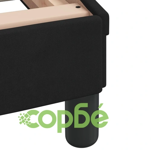 Рамка за легло с LED осветление, черна, 90x190 см, кадифе ➤ топ цена ➤ sorbe.bg