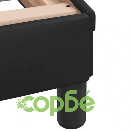 Рамка за легло с LED осветление, черна, 90x190 см, еко кожа ➤ топ цена ➤ sorbe.bg