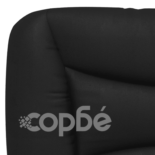 Рамка за легло с LED осветление, черна, 90x190 см, еко кожа ➤ топ цена ➤ sorbe.bg
