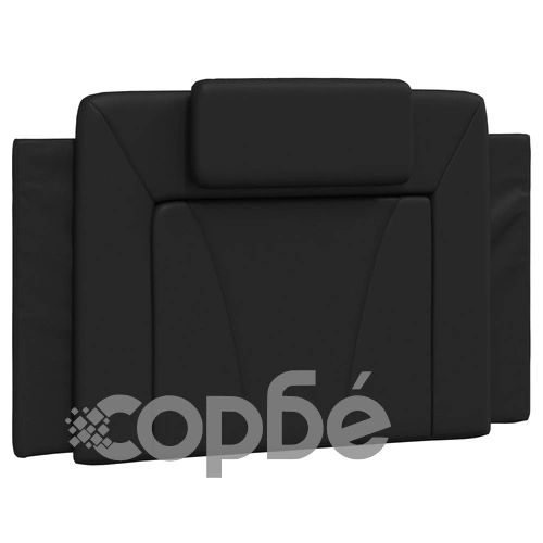 Рамка за легло с LED осветление, черна, 90x190 см, еко кожа ➤ топ цена ➤ sorbe.bg
