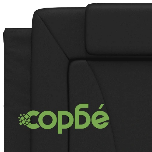 Рамка за легло с LED осветление, черна, 90x190 см, еко кожа ➤ топ цена ➤ sorbe.bg