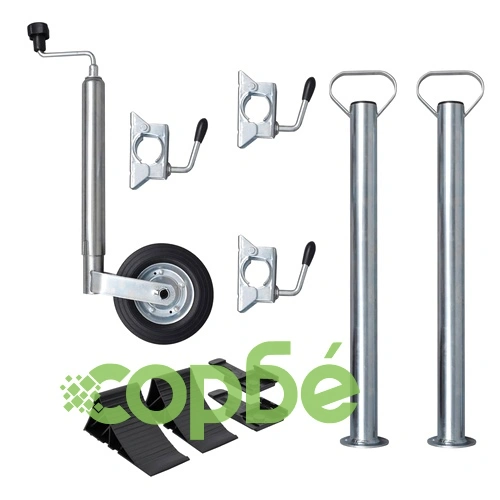 Опорно колело 48 мм с 2 опорни тръби и 3 сплит скоби ➤ топ цена ➤ sorbe.bg