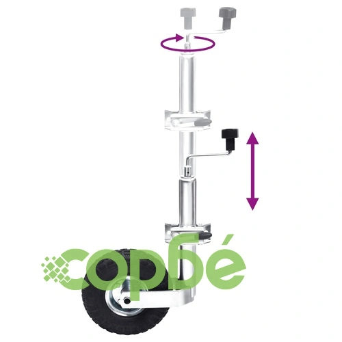 Опорно колело 48 мм с 2 опорни тръби и 3 сплит скоби ➤ топ цена ➤ sorbe.bg