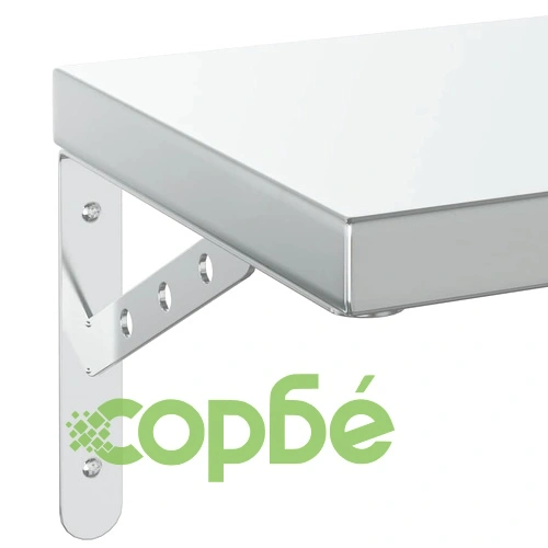 Стенни рафтове 2 бр 75x23,5 см сребристи неръждаема стомана ➤ топ цена ➤ sorbe.bg