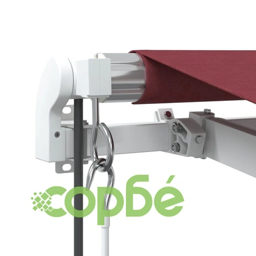 Автоматично прибираща се тента с LED, бордо, 300x250 см ➤ топ цена ➤ sorbe.bg