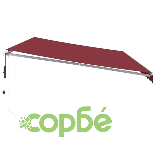 Автоматично прибираща се тента с LED, бордо, 600x300 см на топ цена от sorbe.bg Автоматично прибираща се тента с LED, бордо, 600x300 см ➤ топ цена ➤ sorbe.bg