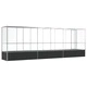 Волиера с удължение сребриста 626,5x107x212 см стомана