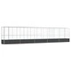 Волиера с удължение сребриста 1042,5x107x212 см стомана