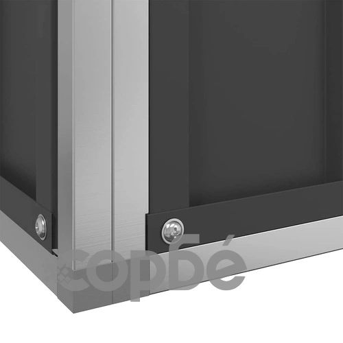 Волиера с удължение сребриста 1246x414x212 см стомана ➤ топ цена ➤ sorbe.bg