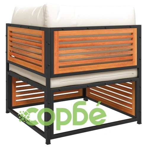 Градински комплект диван 12 части с възглавници акация масив ➤ топ цена ➤ sorbe.bg