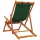 Сгъваеми плажни столове, 2 бр, зелени, текстил