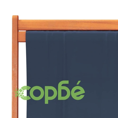 Сгъваеми плажни столове, 2 бр, сини, текстил ➤ топ цена ➤ sorbe.bg