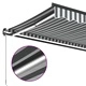 Ръчно прибираща се тента с LED, антрацит и бял, 300x250 см