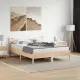 Рамка за легло с табла, 150x200 см, борово дърво масив