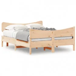 Рамка за легло с табла, 160х200 см, бор масив