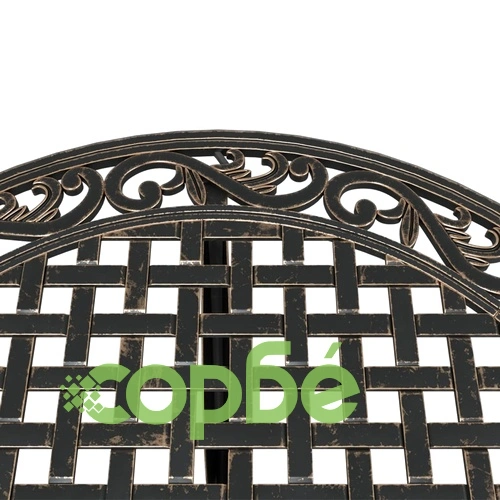 Бистро комплект, 3 части, бронз, лят алуминий ➤ топ цена ➤ sorbe.bg