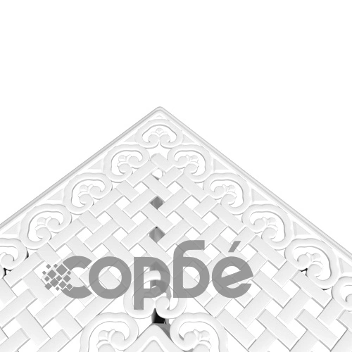 Бистро комплект, 3 части, бял, лят алуминий ➤ топ цена ➤ sorbe.bg
