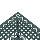 Бистро комплект, 3 части, зелен, лят алуминий