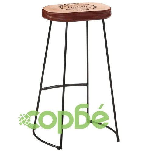 Бар комплект от 5 части масивно грубо дърво манго и метал ➤ топ цена ➤ sorbe.bg