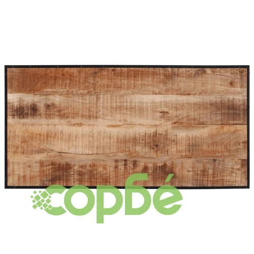 Бар комплект от 5 части масивно грубо дърво манго и метал ➤ топ цена ➤ sorbe.bg