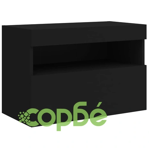 Комплект ТВ стенни шкафове, 7 части, с LED светлини, черни на топ цена от sorbe.bg Комплект ТВ стенни шкафове, 7 части, с LED светлини, черни ➤ топ цена ➤ sorbe.bg