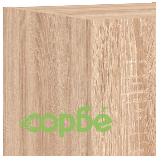 ТВ стенни модули с LED, 6 части, сонома дъб, инженерно дърво ➤ топ цена ➤ sorbe.bg