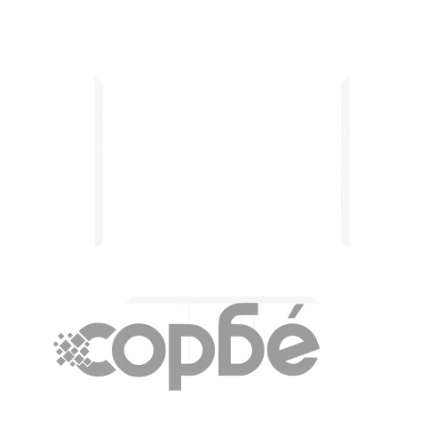 ТВ стенни модули с LED, 4 части, бели, инженерно дърво ➤ топ цена ➤ sorbe.bg