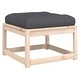 Градински лаундж комплект, 7 части, с възглавници, бор масив