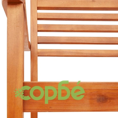 Градински столове, 4 бр, 59x55x85 см, акация масив ➤ топ цена ➤ sorbe.bg