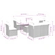Градински комплект диван с възглавници 9 части сив полиратан