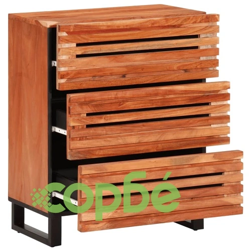 Бюфети, 2 бр, 60x34x75 см, акациево дърво масив ➤ топ цена ➤ sorbe.bg