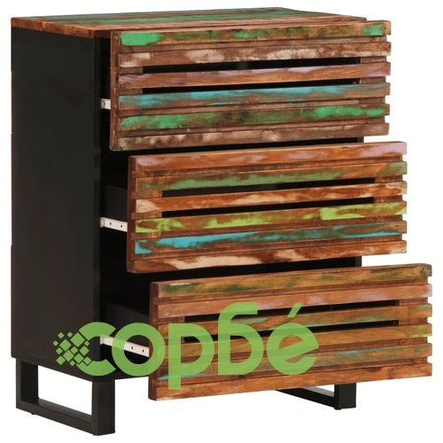 Бюфети, 2 бр, 60x34x75 см, акациево дърво масив ➤ топ цена ➤ sorbe.bg