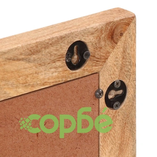 Комплект мебели за баня, 2 части, грубо мангово дърво масив ➤ топ цена ➤ sorbe.bg