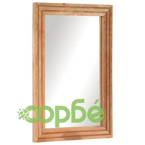 Комплект мебели за баня, 2 части, грубо мангово дърво масив ➤ топ цена ➤ sorbe.bg