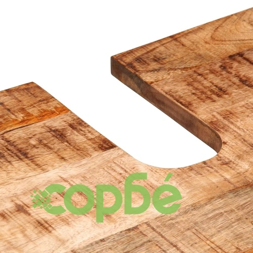 Комплект мебели за баня, 2 части, грубо мангово дърво масив ➤ топ цена ➤ sorbe.bg