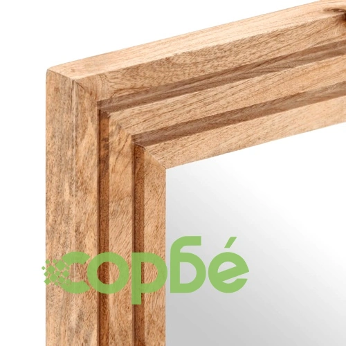 Комплект мебели за баня, 2 части, грубо мангово дърво масив ➤ топ цена ➤ sorbe.bg