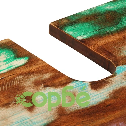 Комплект мебели за баня, 2 части, масивна акациева дървесина ➤ топ цена ➤ sorbe.bg