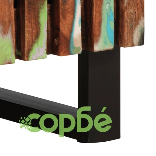 Комплект мебели за баня, 2 части, масивна акациева дървесина ➤ топ цена ➤ sorbe.bg