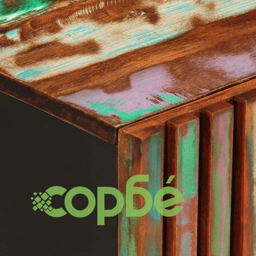 Комплект мебели за баня, 3 части, масивна акациева дървесина ➤ топ цена ➤ sorbe.bg