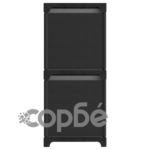 Органайзер с 4 отделения с кутии, черен, 69x30x72,5 см, плат ➤ топ цена ➤ sorbe.bg