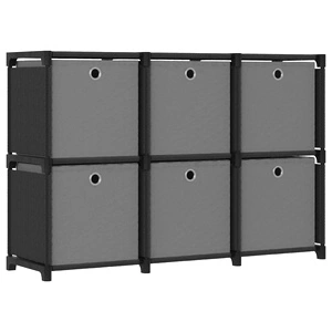Органайзер с 6 отделения с кутии, черен, 103x30x72,5 см, плат