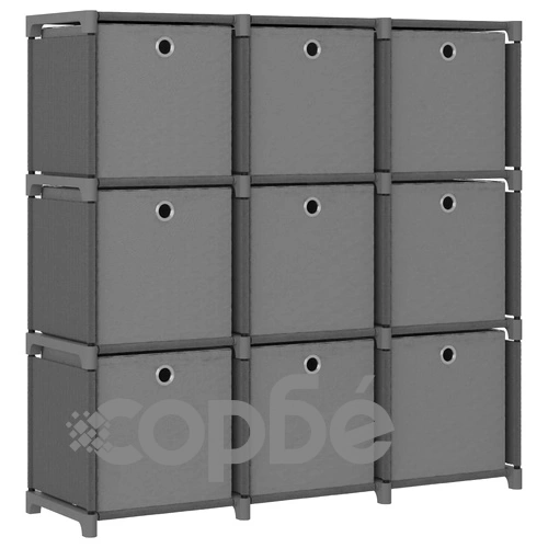 Органайзер с 9 отделения с кутии, сив, 103x30x107,5 см, плат ➤ топ цена ➤ sorbe.bg