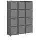 Органайзер с 12 отделения с кутии, сив, 103x30x141 см, плат